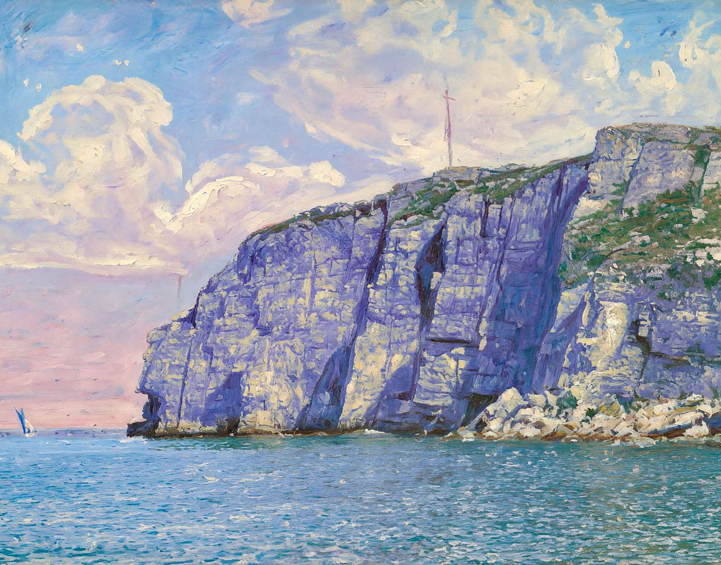 White Head Cushing's Island Portland Maine in 1908 Art Print (7 Sizes)