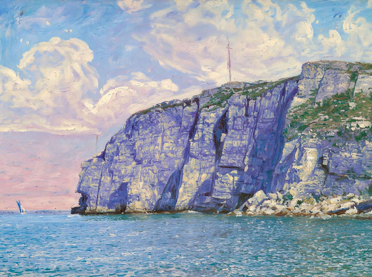 White Head Cushing's Island Portland Maine in 1908 Art Print (7 Sizes)