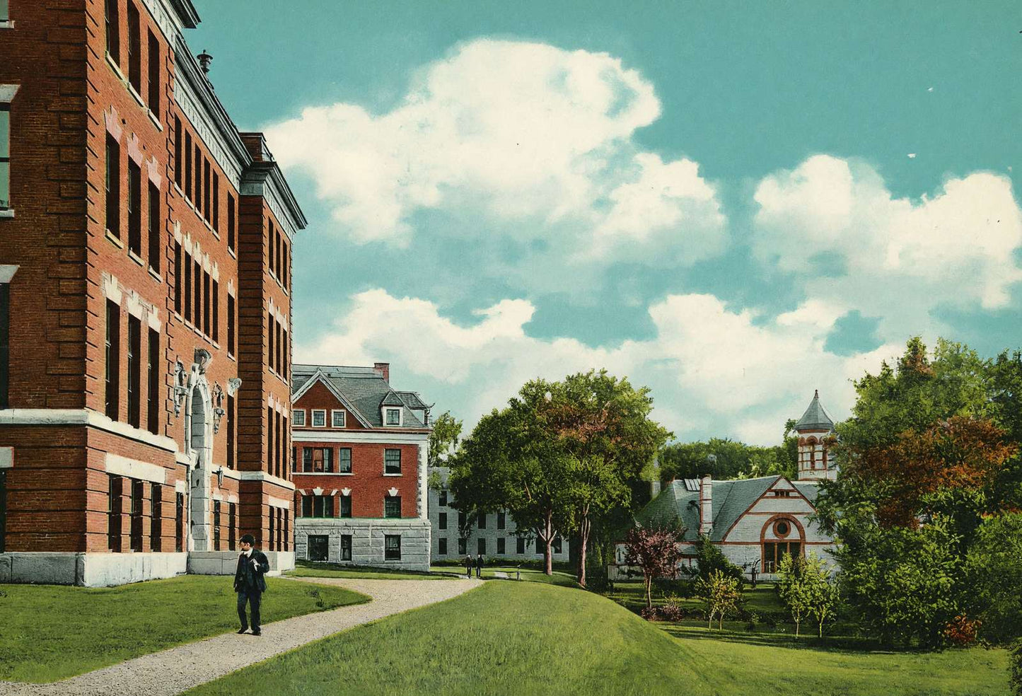 Wilder and Richardson Halls and Rollins Chapel Hanover Vintage Print (7 Sizes)