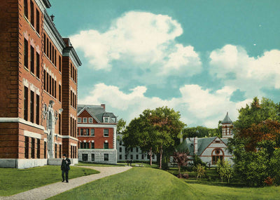 Wilder and Richardson Halls and Rollins Chapel Hanover Vintage Print (7 Sizes)