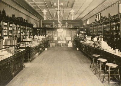 Wilson Pharmacy Berlin NH in 1905 Vintage Print (7 Sizes) - High Quality