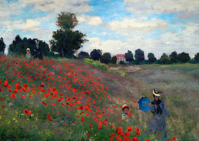 Wild Poppies, near Argenteuil Fine Art Print 1873 by Claude Monet (6 Sizes)