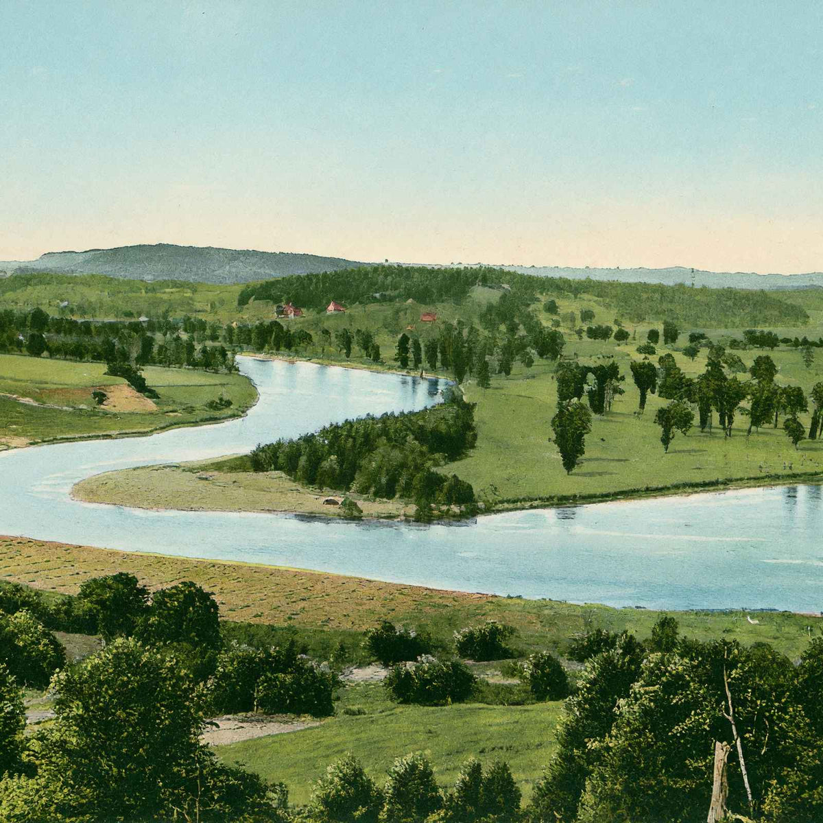 Winooski River Vermont in 1907 Vintage Print (7 Sizes) - Premium Quality