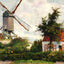 Windmill at Knokke, Belgium 1894 by Camille Pissarro Art Print (6 Sizes)