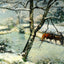 Winter at Montfoucault Fine Art Print 1875 by Camille Pissarro (6 Sizes)