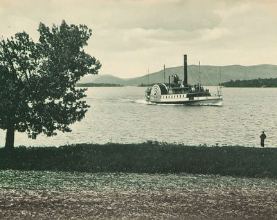 Bay and Mountain from Academy Hill vintage photo
