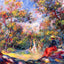 Woman in a Landscape Painting by Pierre-Auguste Renoir Fine Art Print (6 Sizes)