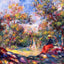 Woman in a Landscape painting by Pierre-Auguste Renoir