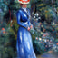 Woman in a Blue Dress, Standing in the Garden of Saint 1899 Print (6 Sizes)