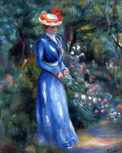 Woman in a Blue Dress