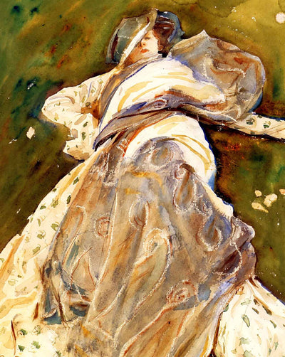 Woman Reclining art print by John Singer Sargent (1908)