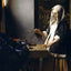 Woman Holding a Balance 1665 Painting by Johannes Vermeer Art Print (6 Sizes)