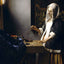 Woman Holding a Balance 1665 Painting by Johannes Vermeer Art Print (6 Sizes)