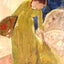 Woman Standing, Holding a Fan Art Print 1879 Painting by Mary Cassatt (6 Sizes)