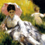 Woman with Parasol 1873 Painting by Pierre-Auguste Renoir Art Print (6 Sizes)