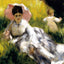 Woman with Parasol 1873 Painting by Pierre-Auguste Renoir Art Print (6 Sizes)