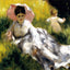 Woman with Parasol painting by Pierre-Auguste Renoir (1873)