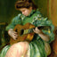 Woman with a Guitar Art Print 1897 Painting by Pierre-Auguste Renoir (6 Sizes)