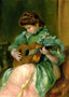 Woman with a Guitar Art Print 1897 Painting by Pierre-Auguste Renoir (6 Sizes)