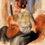 Woman with Guitar Fine Art Print Painting by Pierre-Auguste Renoir (6 Sizes)