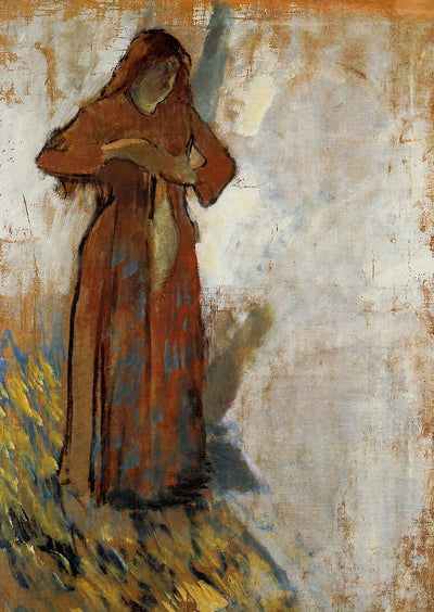 Woman with Loose Red Hair 1898 Painting by Edgar Degas Art Print (6 Sizes)