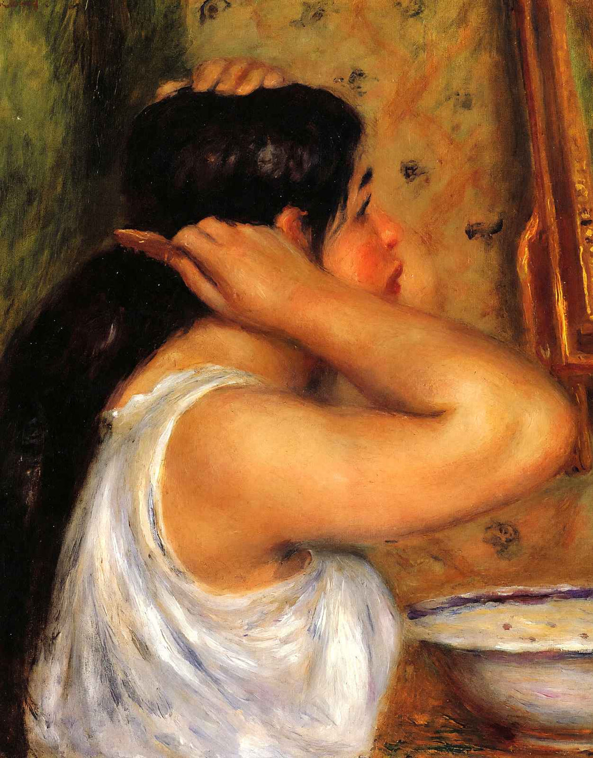 Woman Combing Her Hair 1908 by Pierre-Auguste Renoir Art Print (6 Sizes)