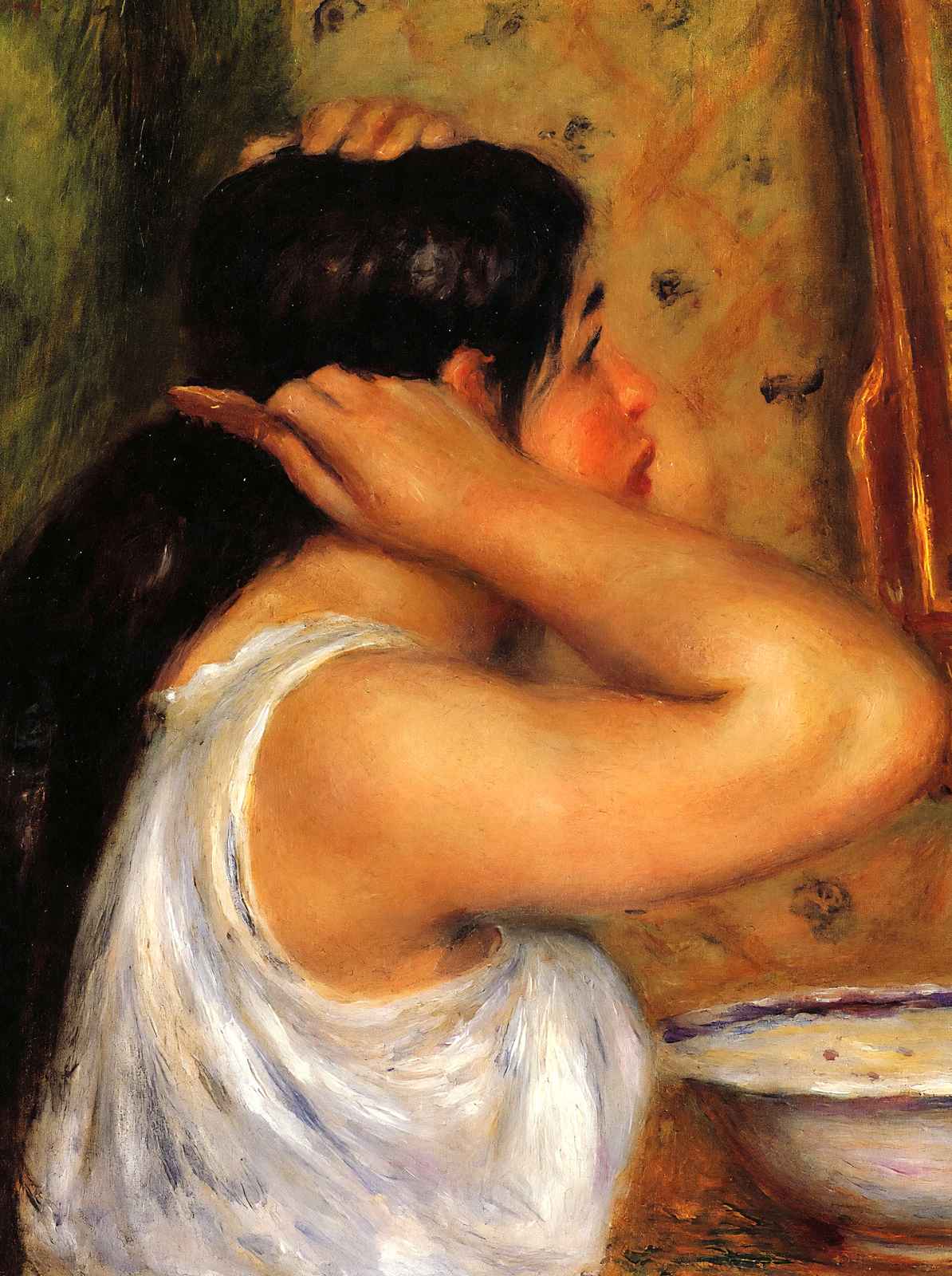 Woman Combing Her Hair 1908 by Pierre-Auguste Renoir Art Print (6 Sizes)
