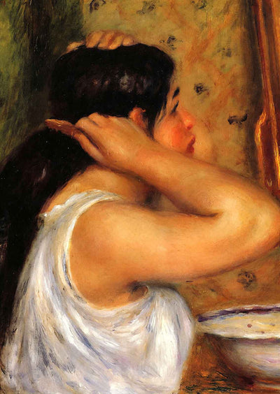 Woman Combing Her Hair 1908 by Pierre-Auguste Renoir Art Print (6 Sizes)