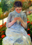 Woman with Needlework 1882 Painting by Mary Cassatt Art Print (6 Sizes)