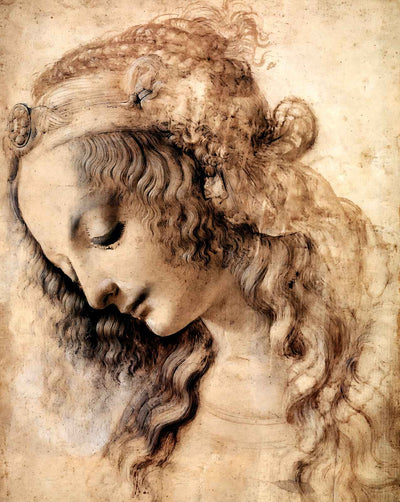 Woman's Head drawing by Leonardo da Vinci (1473)