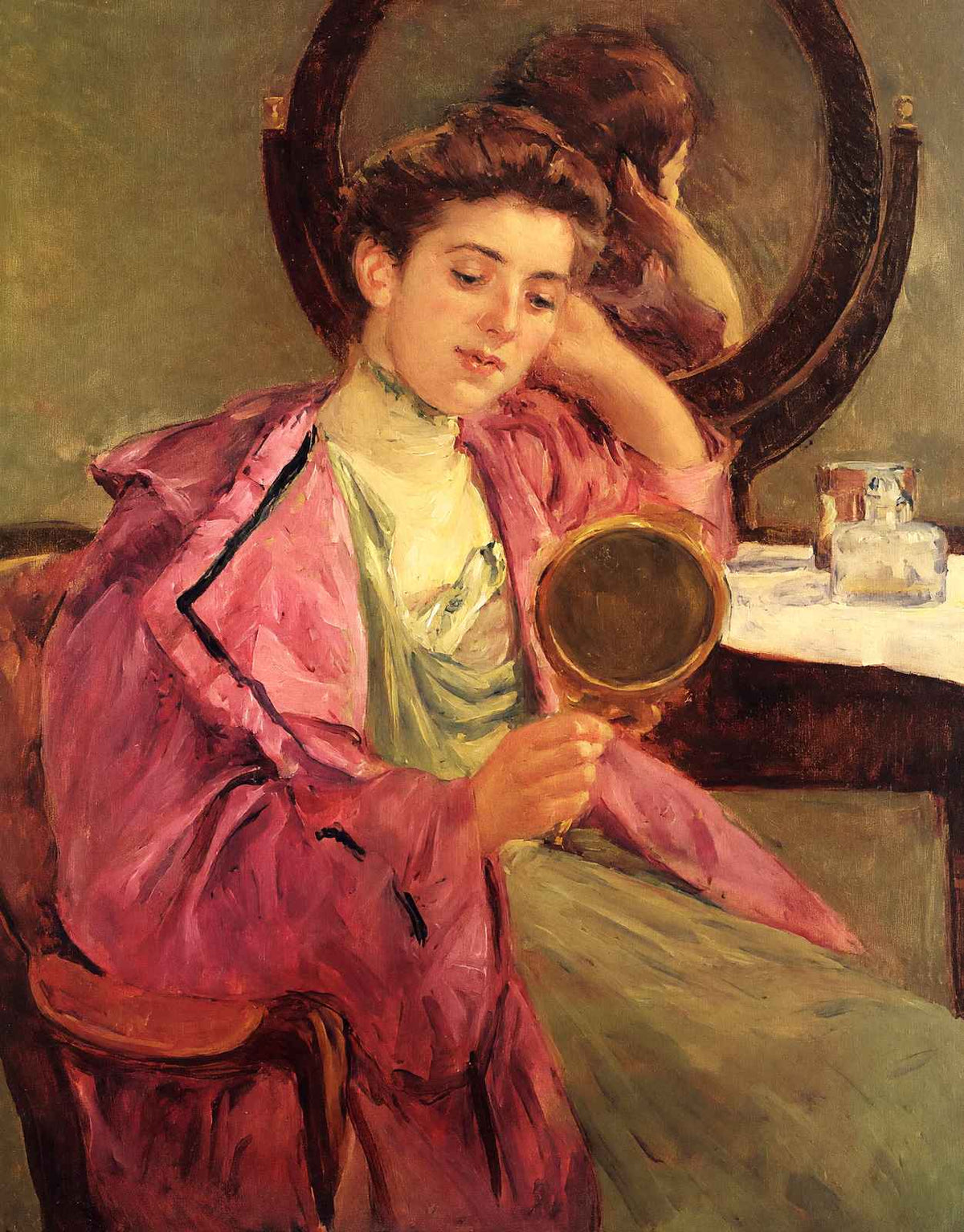 Woman at Her Toilette Art Print 1909 Painting by Mary Cassatt (6 Sizes)