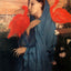 Woman on a Terrace (Young Woman and Ibis) 1857 by Degas Art Print (6 Sizes)