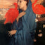 Woman on a Terrace (Young Woman and Ibis) 1857 by Degas Art Print (6 Sizes)