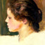 Woman`s Head 1887 Painting by Pierre-Auguste Renoir Art Print (6 Sizes)