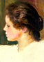 Woman`s Head 1887 Painting by Pierre-Auguste Renoir Art Print (6 Sizes)