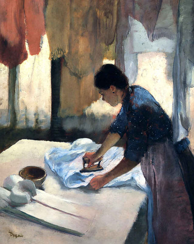 Woman Ironing painting by Edgar Degas (1887)