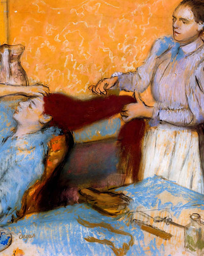 Woman Having Her Hair Combed fine art print by Edgar Degas (1895)