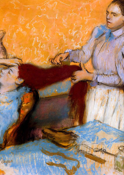 Woman Having Her Hair Combed Fine Art Print 1895 by Edgar Degas (5 Sizes)