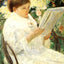 Woman Reading in a Garden Art Print 1880 Painting by Mary Cassatt (6 Sizes)
