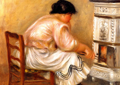 Woman Stoking a Stove 1912 Painting by Pierre-Auguste Renoir Art Print (6 Sizes)