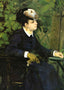 Woman in a Garden (Woman with a Seagull) 1868 by Renoir Art Print (6 Sizes)