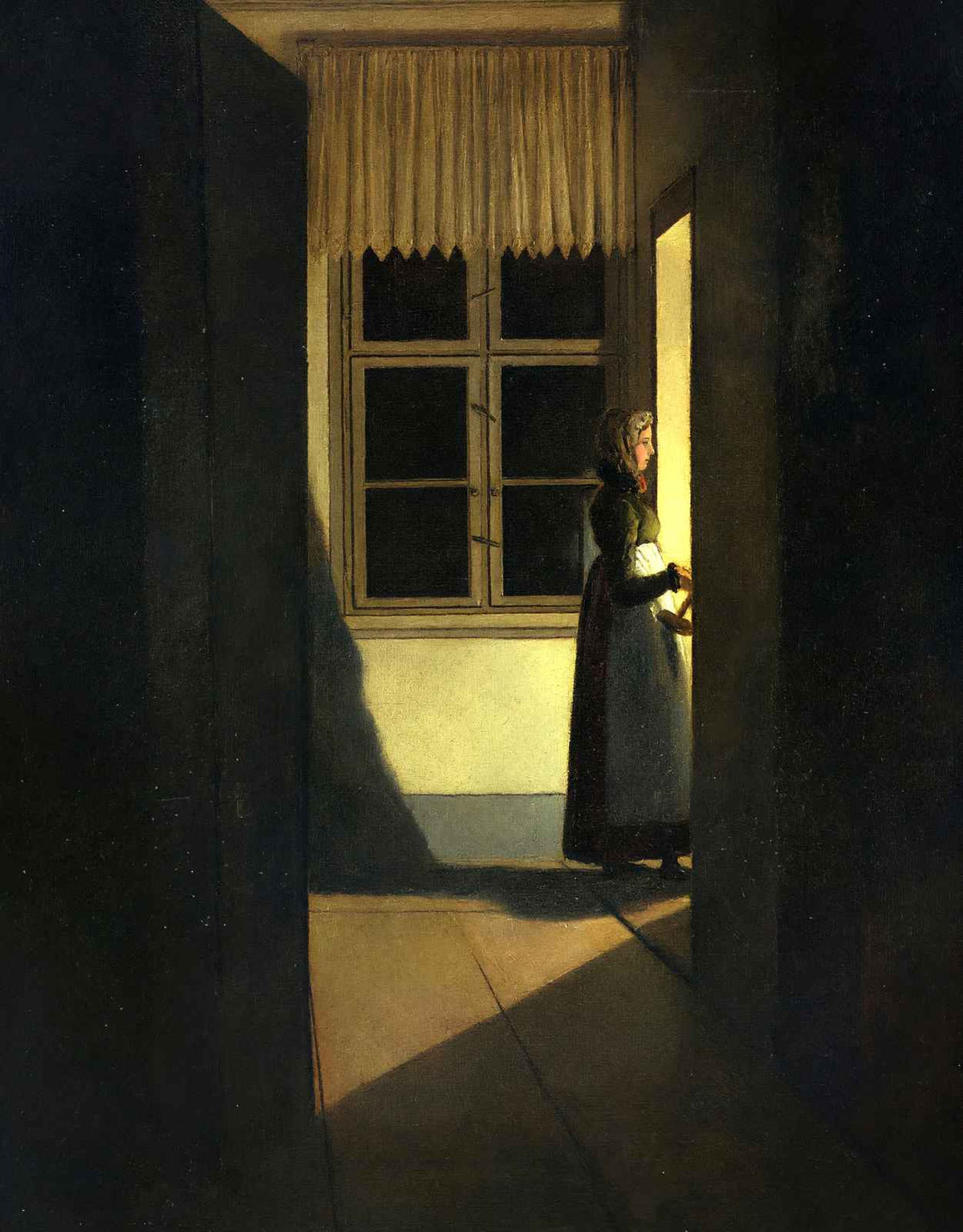 Woman with a Candlestick 1825 by Caspar David Friedrich Fine Art Print (6 Sizes)