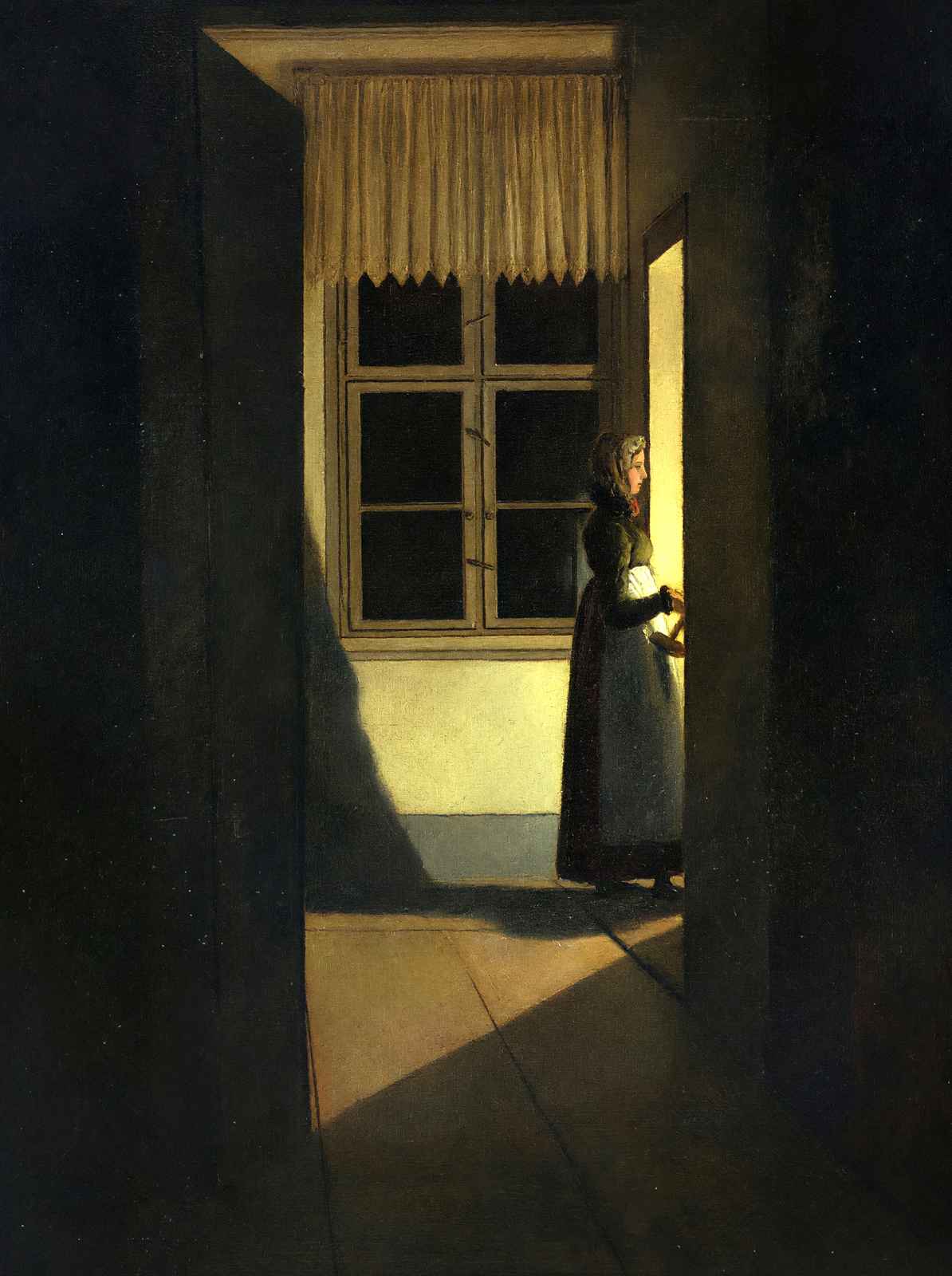 Woman with a Candlestick 1825 by Caspar David Friedrich Fine Art Print (6 Sizes)