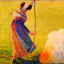 Woman Burning Wood 1890 Painting by Camille Pissarro Art Print (6 Sizes)