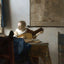 Woman with a Lute Art Print 1664 Painting by Johannes Vermeer (6 Sizes)