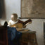 Woman with a Lute Art Print 1664 Painting by Johannes Vermeer (6 Sizes)