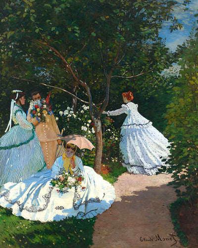Women in the Garden painting by Claude Monet (1866)