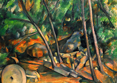 Woods with Millstone 1894 Painting by Paul Cezanne Art Print (6 Sizes)