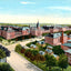 City Hospital, Worcester, Massachusetts in 1908 Vintage Print (7 Sizes)