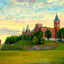 Holy Cross College, Worcester, Massachusetts in 1908 Art Print (7 Sizes)